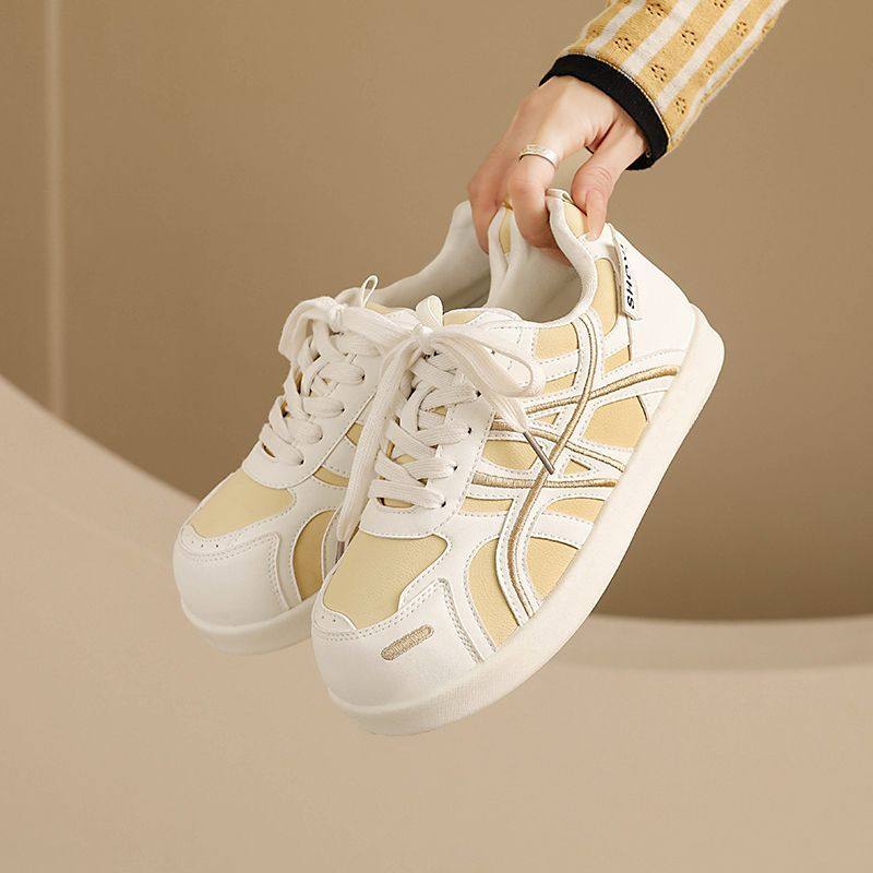 厚底复古德训鞋女2026新款春季女鞋子百搭爆款小白鞋休闲运动板鞋,女鞋,时尚休闲鞋,淘宝优惠券,粉丝福利购,淘宝优惠卷
