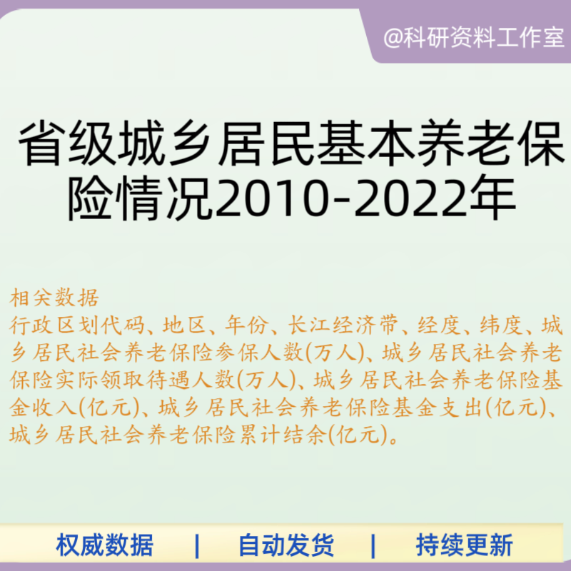 省级城乡居民基本养老保险情况2设计素材/源文件