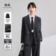 高级感通勤工作服西服套装 幂典西装 外套女春秋2026黑色考公职业装