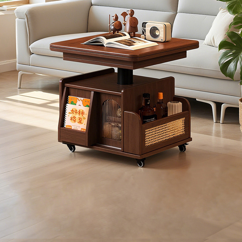 多功能沙发餐桌两用升降茶几折叠移动推车实木茶台边几小户型客厅,住宅家具,角几/边几,淘宝优惠券,粉丝福利购,淘宝优惠卷