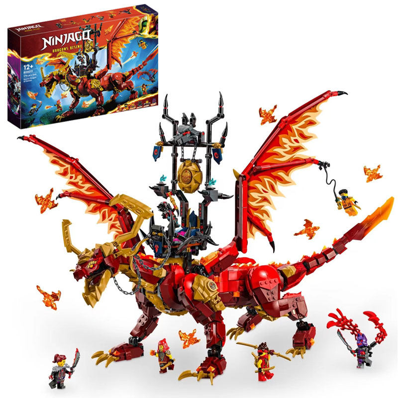 幻影忍者系列威猛源龙飞龙鞍宝座儿童益智拼装积木玩具男适用乐高