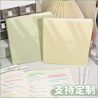 方形本可平摊笔记本本子平铺考研方格本软皮面方方本学习空白摘抄