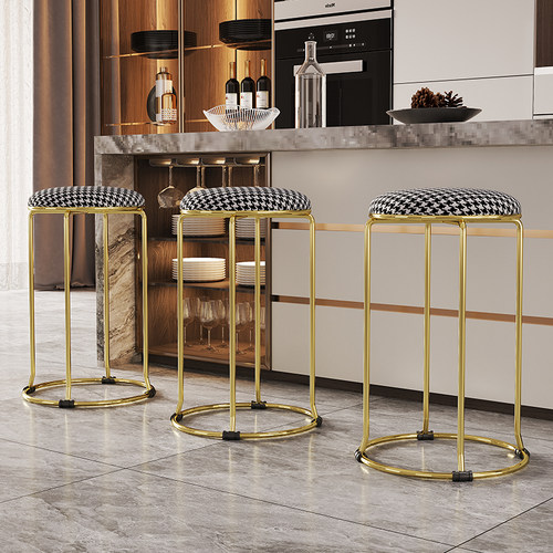 加高60凳子可叠放家用圆结实耐用客人备用现代简约吧台不占空间的