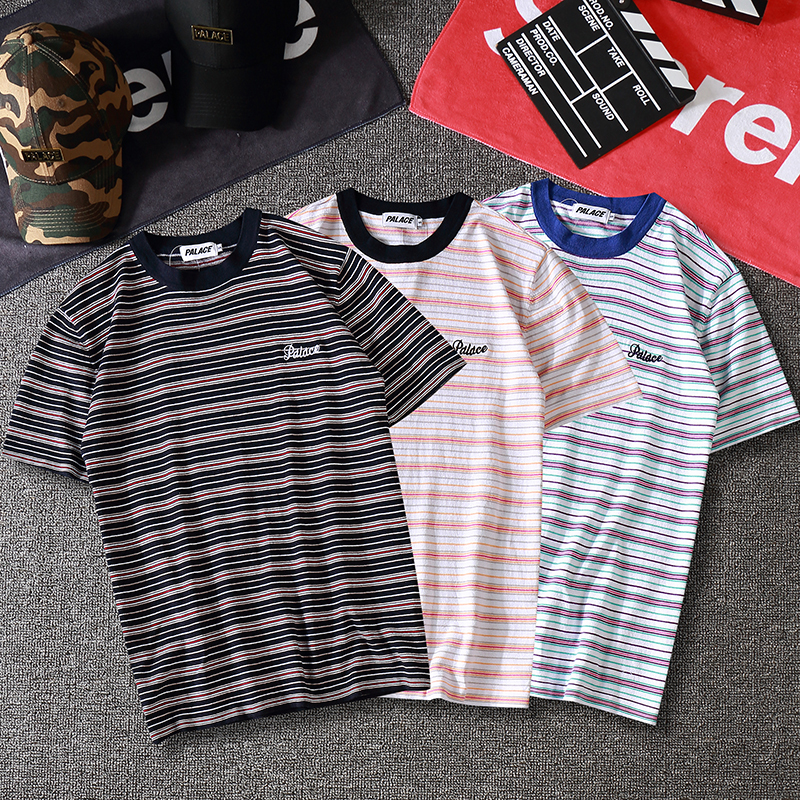 PALACE 18SS SCRIP T-SHIRTÌõÎÆ´ÌÐå×ÖĸLOGO ÐÝÏÐTÐôÄÐÅ®¶ÌÐä³±