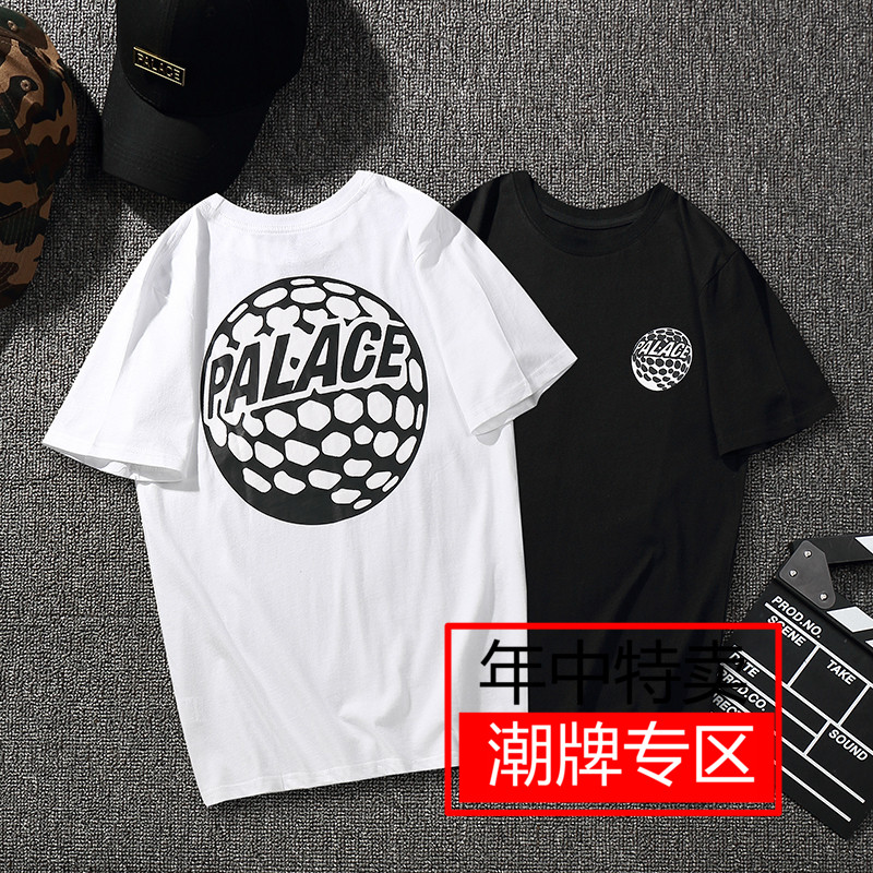 PALACE 17FW T-SHIRT 3D立体大圆三角LOGO情侣短袖T恤潮男女款tee
