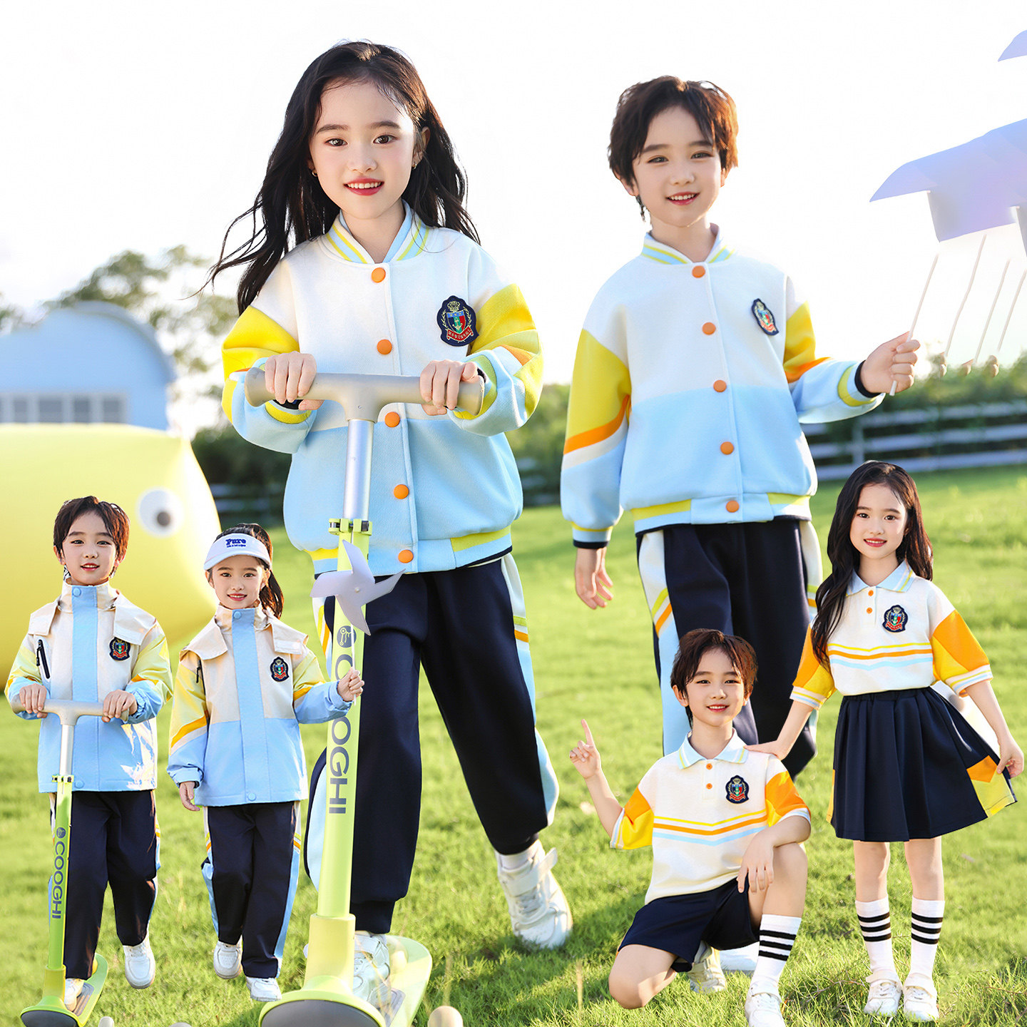 特色班服小学生一年级校服幼儿园园服春秋季三件套儿童运动会服装
