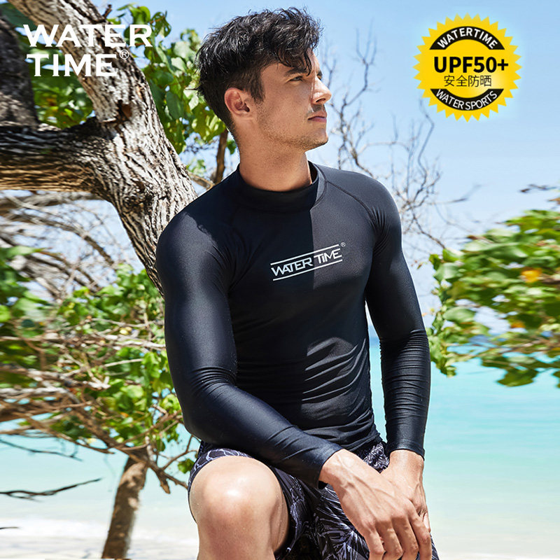 WaterTime潜水服男防晒泳衣男长袖长裤冲浪服全身保暖水母衣套装