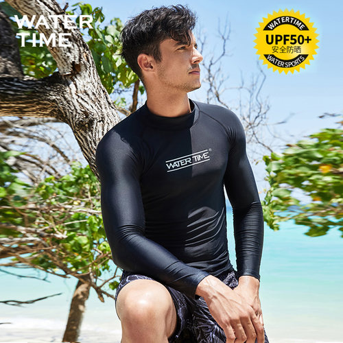 WaterTime潜水服男防晒泳衣男长袖长裤冲浪服全身保暖水母衣套装
