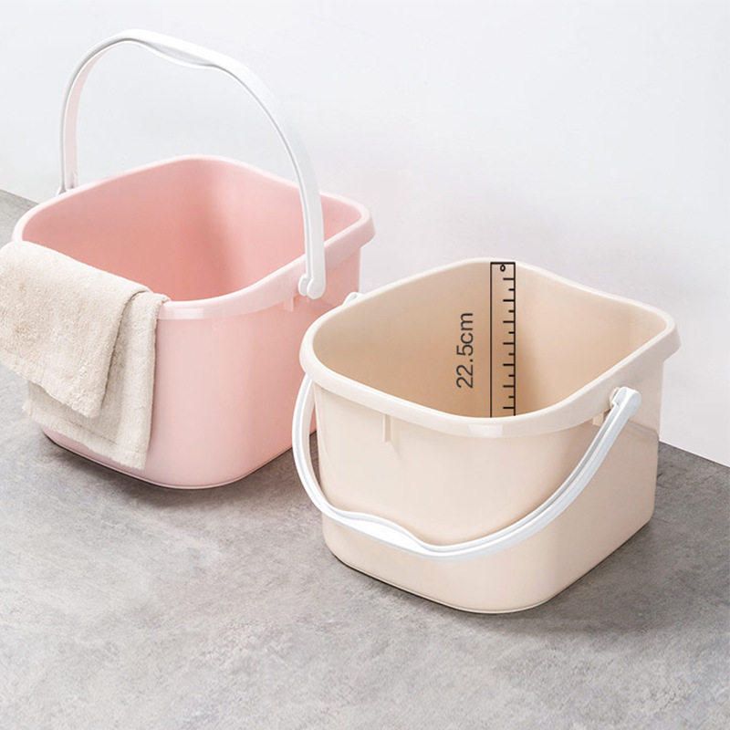 茶花正品塑料加厚加高深泡脚桶小号手提按摩足浴盆现货批发