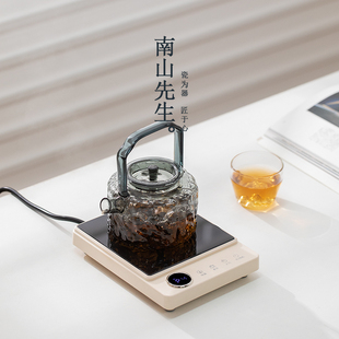 简约烧水壶蒸煮茶器 南山先生听泉花茶养生壶家用玻璃煮茶壶套装