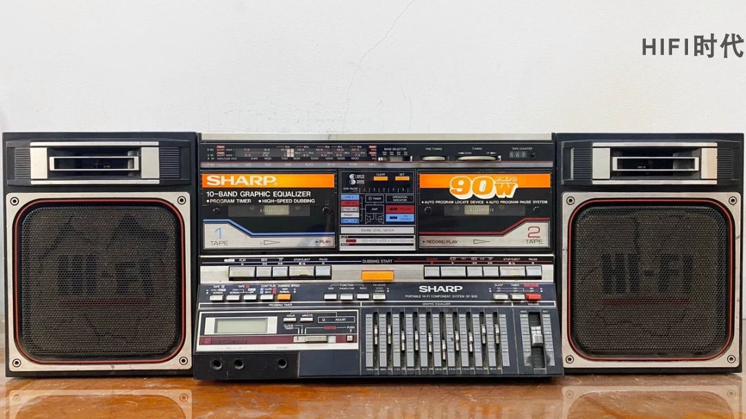 二手收录机夏普GF-900(Z)原装进口日本老式录音机收藏怀旧收音机