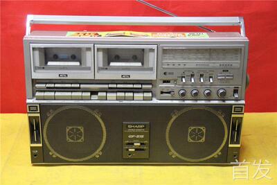 二手进口日本95成新 SHARP夏普/声宝GF-515X收录机 双卡收录机..