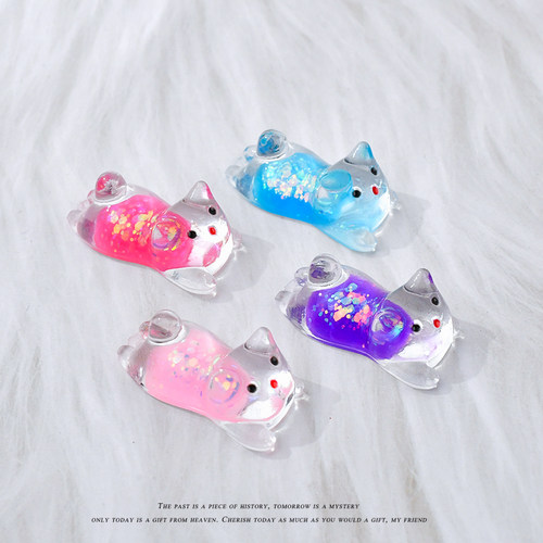 可爱迷你夜光趴姿小猫咪