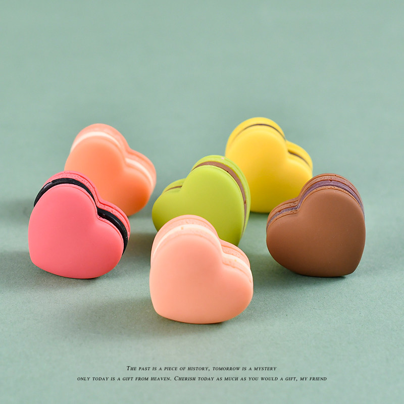 仿真迷你心形马卡龙模型