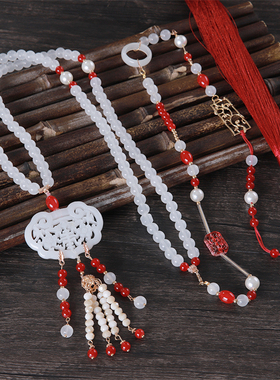 汉服古风长璎珞背云长流苏