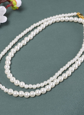 双圈日韩风汉服四季配饰仿珍珠