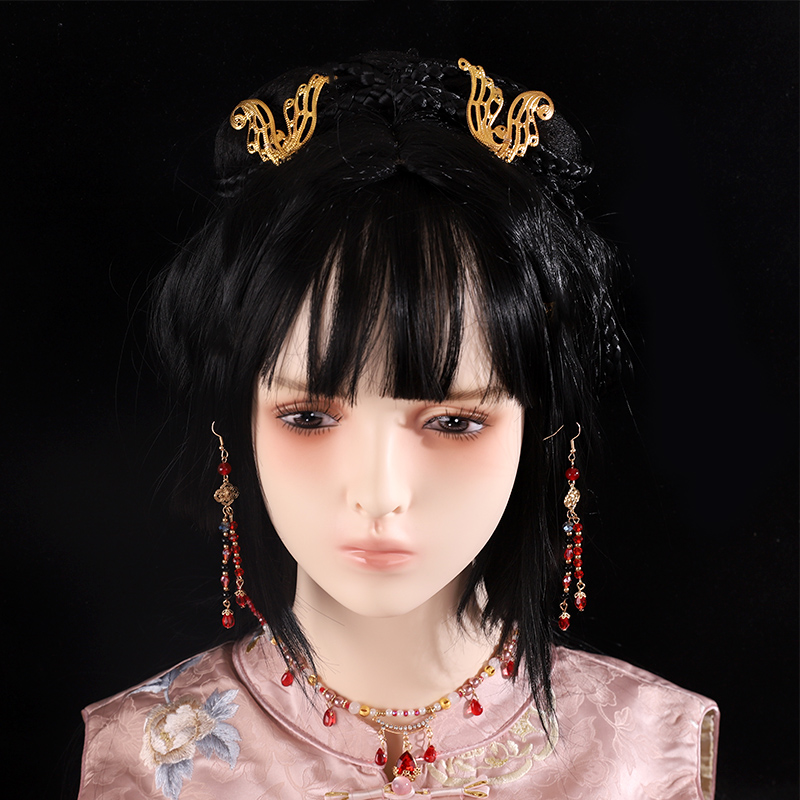 子夜归田曦薇同款猫公蛇公头饰