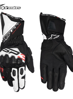 a星长款骑行手套SP-3赛道机车手套真皮防摔摩托车手套赛车装备男