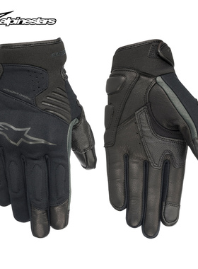 a星摩托车骑行手套FASTER春秋季机车皮手套防风防摔摩托装备男