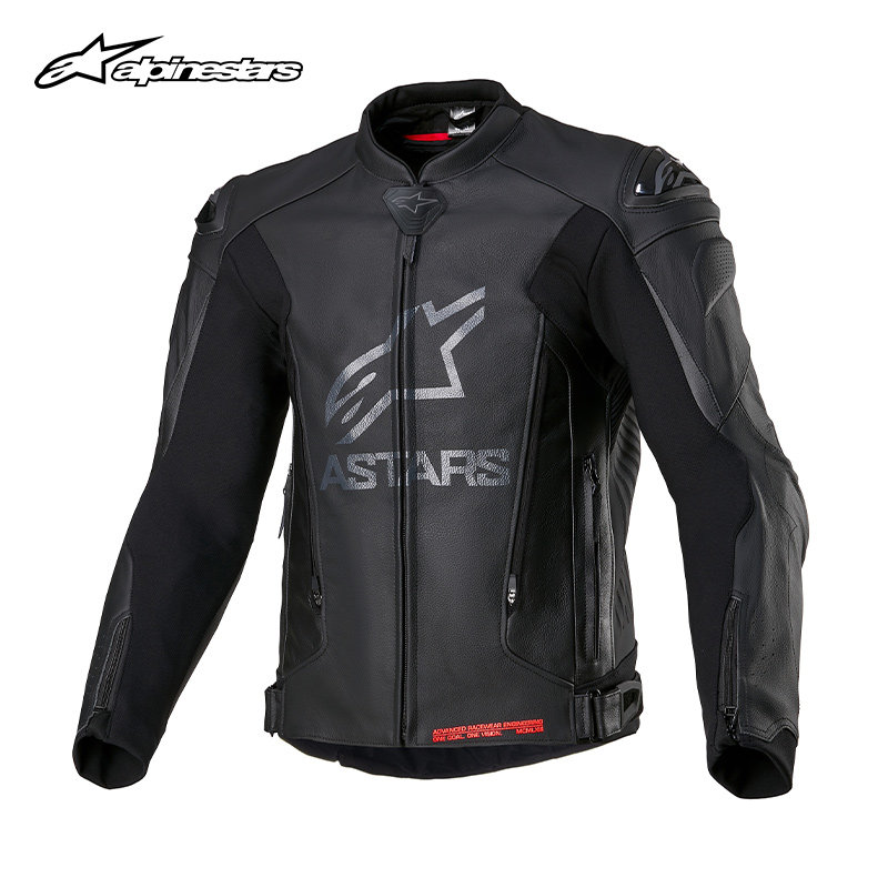 a星骑行皮夹克GP PLUS V4保暖牛皮机车服防摔摩托车服摩托车皮衣