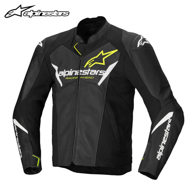 a星透气防摔牛皮机车服