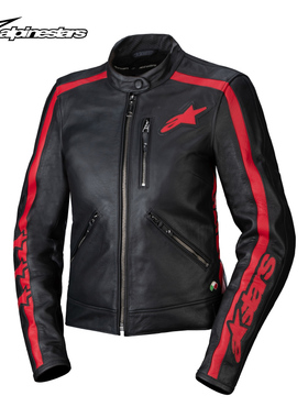 a星女士骑行皮夹克DYNO牛皮防摔防摔摩托服复古机车服摩托车服