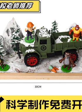 滴胶微景观创意沙盘 儿童手工制作材料包粘土配饰diy场景模型CX21