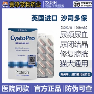 英国cystopro沙司多保犬猫狗泌尿痛利尿通结石尿频尿感染