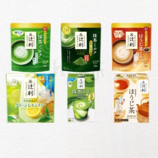 日本直邮辻利宇治抹茶粉烘焙煎茶玄米茶绿茶京都人气冲泡速溶饮品
