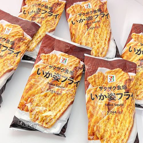 日本711便利店香炸鱿鱼片零食