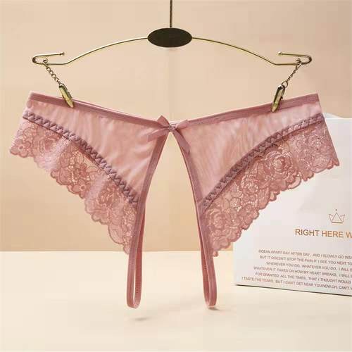 性感夏季薄款蕾丝丁字裤