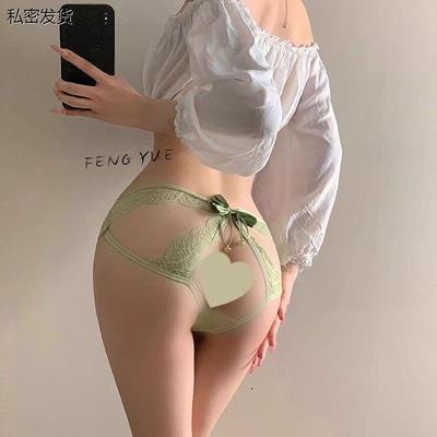 低腰宫铃铃铛内裤女铁链