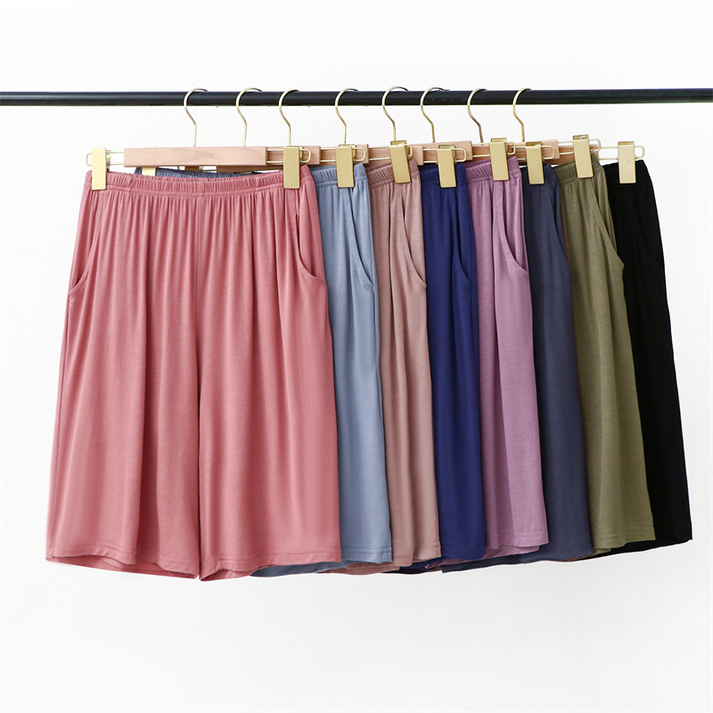 高腰五分裤薄款莫代尔2022