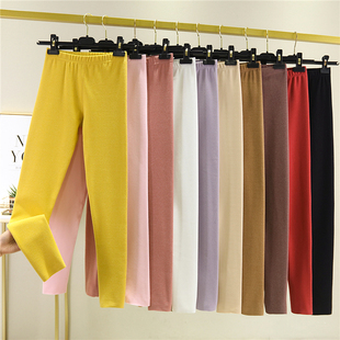 高腰德绒保暖裤 加绒秋裤 休闲大码 双面绒紧身内穿打底裤 女士秋冬季