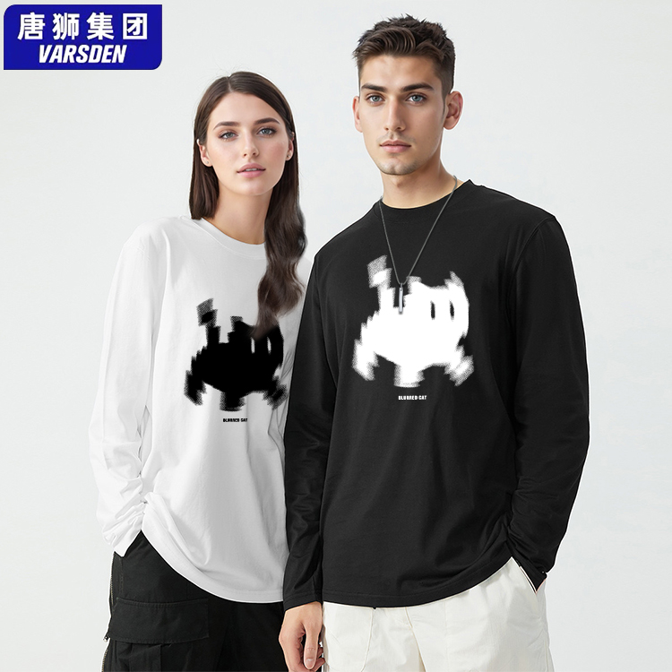 唐狮集团VARSDEN长袖纯棉T恤图案男女同款圆领潮牌秋冬打底衫上衣_淘宝内购会_女装/女士精品