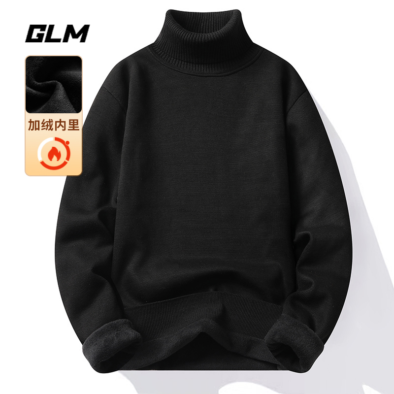 森马集团品牌GLM冬季高领毛衣保暖男士一体加绒加厚针织衫打底衣_淘宝内购会_男装-第3张图片-提都小院