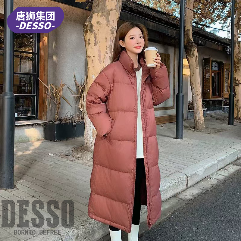 唐狮Desso过膝立领宽松棉服女2024冬季新款时尚百搭休闲外套_淘宝内购会_女装/女士精品-第3张图片-提都小院