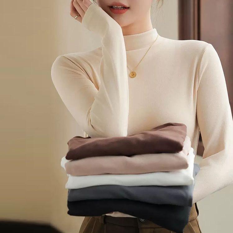 唐狮集团DESSO秋冬德绒内搭打底衫女百搭保暖长袖上衣新款_淘宝内购会_女装/女士精品