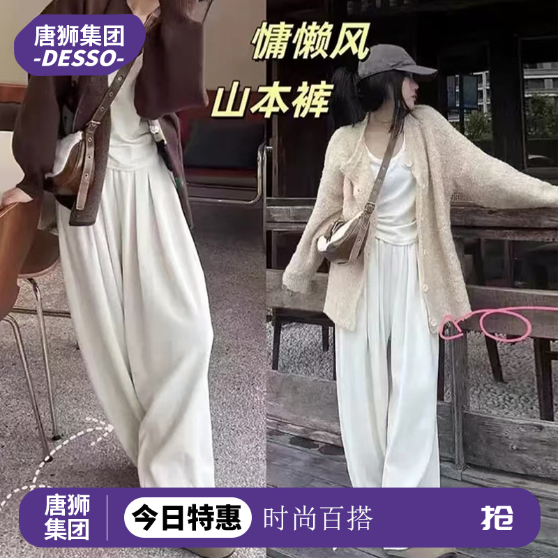 唐狮集团DESSO（秋冬款）2024遮肉显瘦宽松慵懒风山本裤_淘宝内购会_女装/女士精品-第2张图片-提都小院