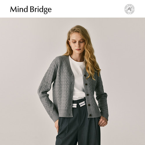 MindBridgeV领针织开衫