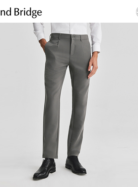 MB MindBridge2026新款纯色通勤休闲裤男士直筒长裤春季商务裤子