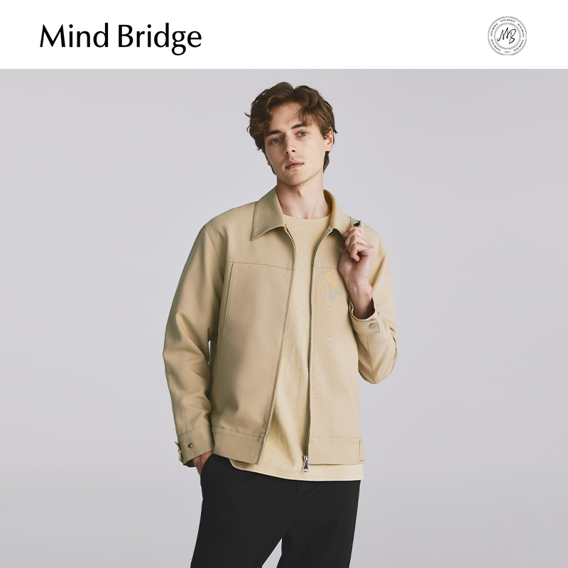 MindBridge翻领休闲外套
