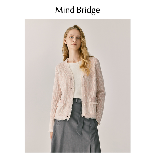 MindBridgeV领绵羊毛羊毛衫