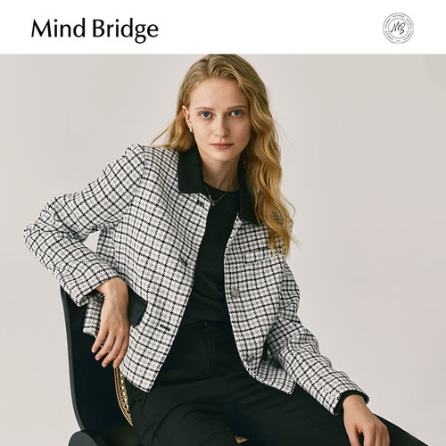MindBridge休闲小香风短款外套