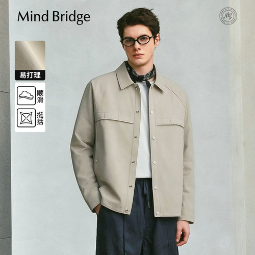 MindBridge简约休闲翻领外套