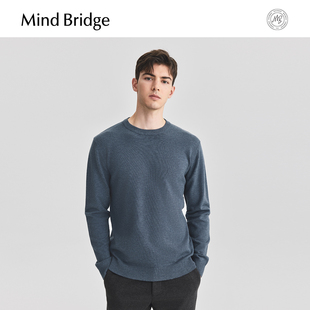 毛线衣2025新款 Mind 基础款 纯色圆领针织打底男士 毛衣 Bridge秋季