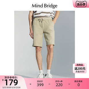 宽松直筒休闲裤 子男士 潮流短裤 MindBridge2024新款 夏季 百搭运动裤