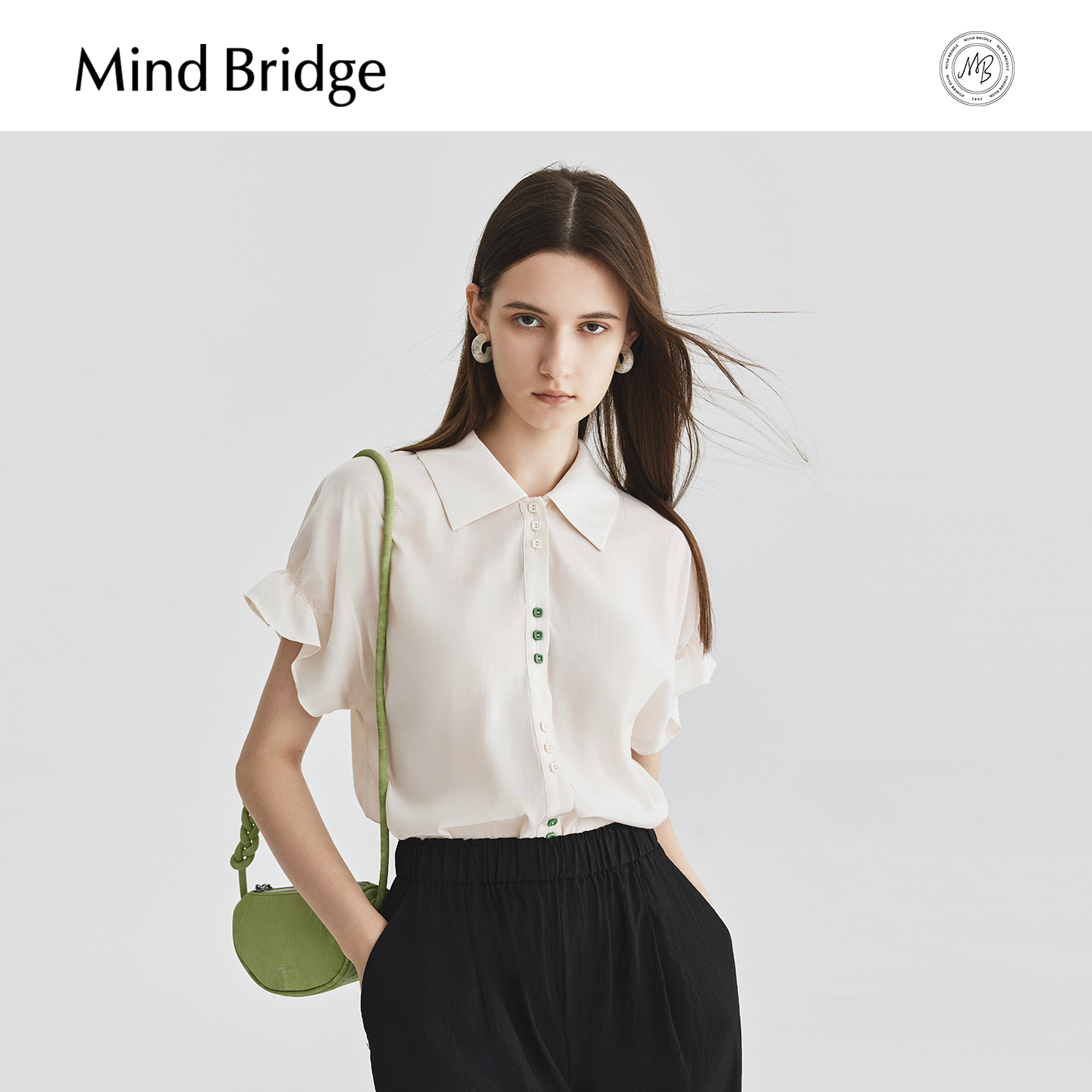 MindBridge韩系简约衬衫