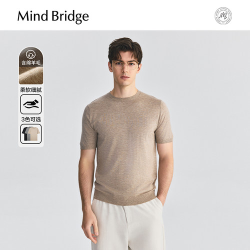 MindBridge圆领针织短袖
