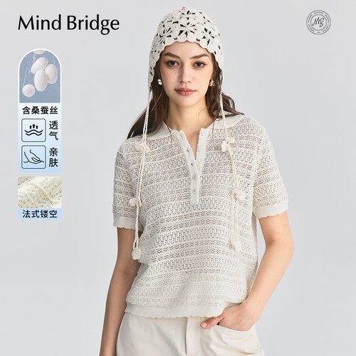 MindBridge镂空针织短袖